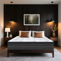 Matelas 140x200 cm,Hauteur 28 cm,Matelas à Ressorts ensachés,Mousse à mémoire de forme,Matelas Ergonomique à 7 Zones