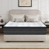 Matelas 140x200 cm,Épaisseur 28 cm.Matelas à Ressorts Ensachés avec Mousse,7 zones de soutien