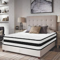 Matelas 140x190 ,Épaisseur 28 cm.Technologie Hybrid,Ressorts Ensachés Indépendant en Mousse à Mémoire de Forme,Multicouches Extra Confort 7 Zones