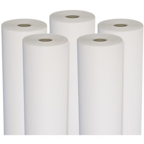 Semin – Lot de 5 toiles de verre à peindre 100 cm x 50 m – Motif maille – Poids 110 g/m² pour surfaces irrégulières