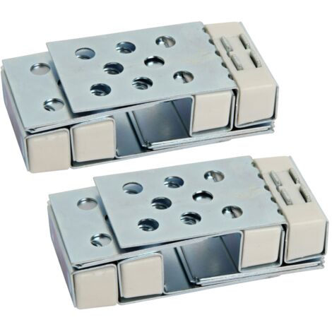 Semin – Lot de 2 kits trappe magnétique pour accès baignoire – S'adapte à toutes dimensions de carrelage – 4 pattes aimantées – Puissance d'adhésion 2,5 à 3 kg