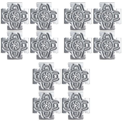 Lot de 3 Croix Solutions Semin - système permettant de fixer des éléments type trappe de visite, fenêtre, porte dans une ossatures métallique - intérieur - 12 Pièces (1/5)