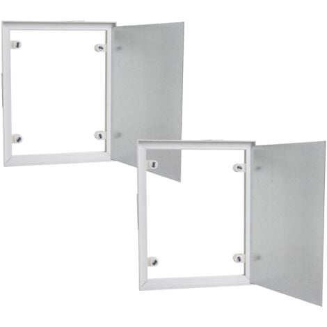 Lot de 2 trappes de visite à carreler Semin - 300 mm x 200 mm - spécial accès sous baignoire - pièces humides et salle de bain
