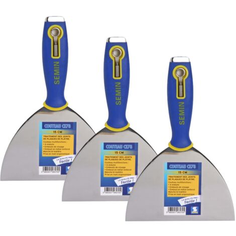 Lot de 3 couteaux à enduire multifonctions Semin CE 78 - 15 cm (1/5)