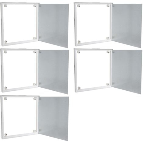 Lot de 5 trappes de visite à carreler Semin - 300 mm x 300 mm - spécial accès sous baignoire - pièces humides et salle de bain