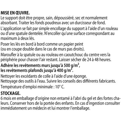 Colle revêtements de rénovation lisse en pâte Semin - prête à l'emploi - seau de 5 kg