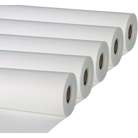 Semin – Lot de 5 revêtements de rénovation lisse à peindre – rouleau 25 m x 1 m – 150 g/m² – Épaisseur 370 µm – Pour murs et plafonds
