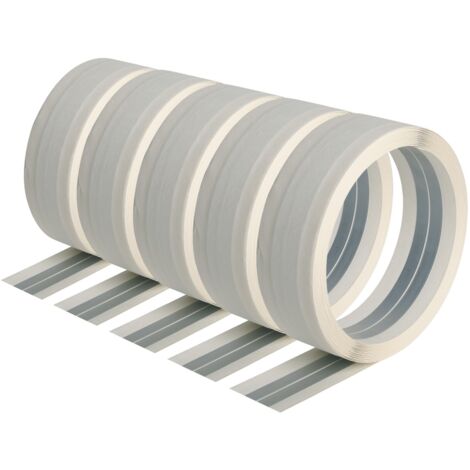 Semin – Lot de 5 bandes armées pour renfort angles plaques de plâtre – Longueur 12,5 m – Composition papier et acier – Pose rapide et invisible