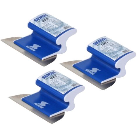 Lot de 3 lames pour enduire et Lisser Semin CE 78 - 15 cm (1/4)