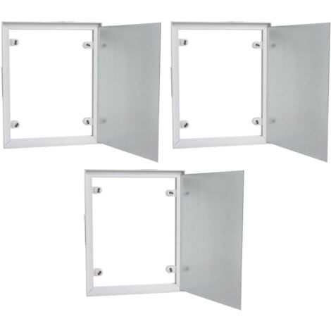 Lot de 3 trappes de visite à carreler Semin - 300 mm x 200 mm - spécial accès sous baignoire - pièces humides et salle de bain
