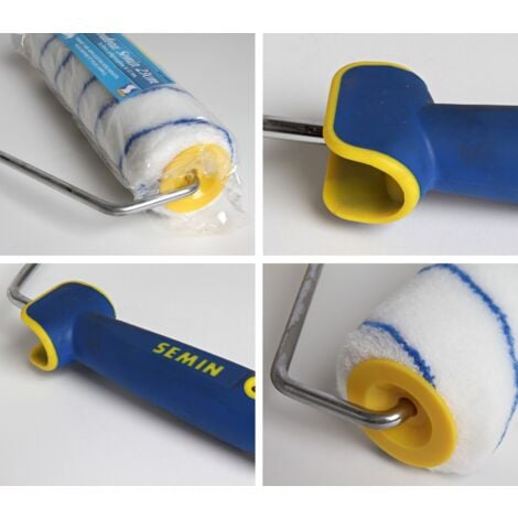 Rouleau pour application d'enduit ou de peinture Semin - 23 cm et une raclette à lisser Semin - 30 cm