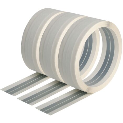 Semin – Lot de 3 bandes armées pour renforcement angles plaques de plâtre – Longueur 12,5 m – Composition papier et acier