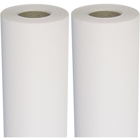 Semin – Lot de 2 toiles de verre à peindre 25 m x 1 m – Motif maille – Pour murs et plafonds – Masque les défauts