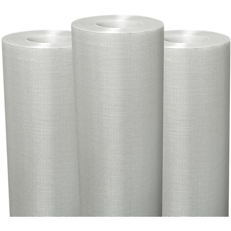 Semin – Lot de 3 rouleaux de tissu en fibre de verre 50 x 1 m – Renfort pour murs et plafonds – Évite les fissures et renforce les supports
