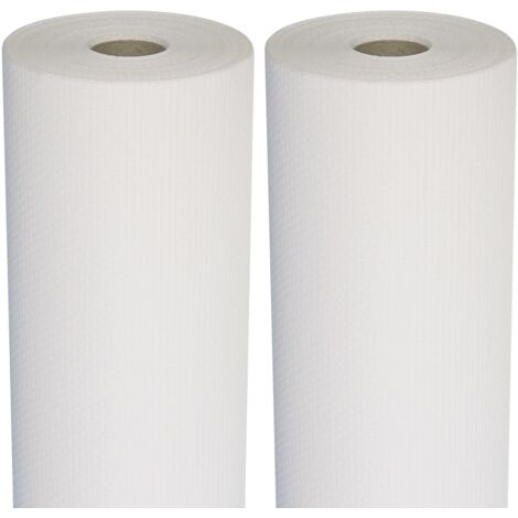 Semin – Lot de 2 toiles de verre 100 cm x 50 m – Motif maille – Poids 110 g/m² – Revêtement mural à peindre pour surfaces irrégulières
