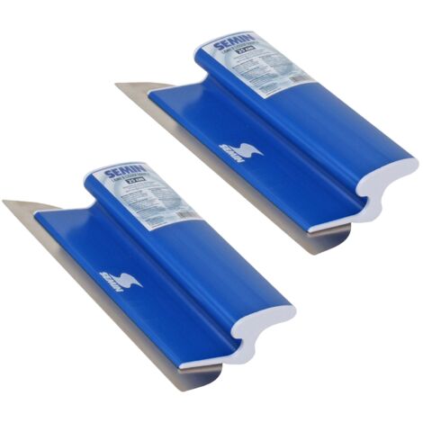 Semin – Lot de 2 lames inoxydables CE 78 – 25 cm – Pour lissage sans bavures – Résistantes à l'abrasion – Prise en main ergonomique (1/4)