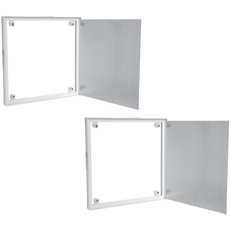 Lot de 2 trappes de visite à carreler Semin - 300 mm x 300 mm - spécial accès sous baignoire - pièces humides et salle de bain