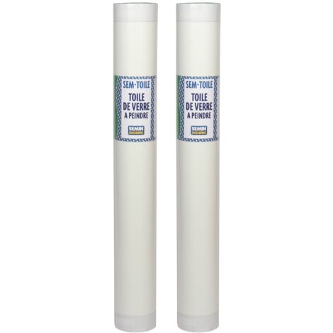 Toile de Verre Semin, Motif Plafond, rouleau 50 x 1 m, Lot de 2