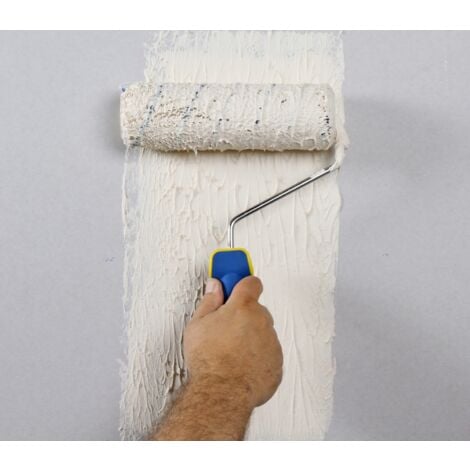 Enduit de lissage - Semin - Finition des Murs - Intérieur - Seau 10 kg Seau, un Rouleau, 23 cm et une Lame pour Enduire et Lisser, 25 cm