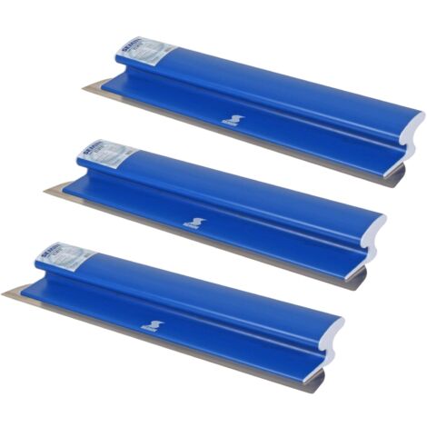 Semin – Lame à enduire 60 cm – Épaisseur 0.3 mm – Lissage sans bavures – Lot de 3 pour application enduits et plaques de plâtre