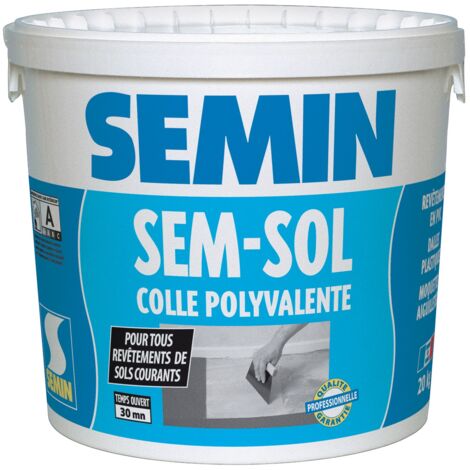 Colle sol polyvalente pour revêtements textiles et PVC Semin Sem Sol - seau 20 kg (1/5)