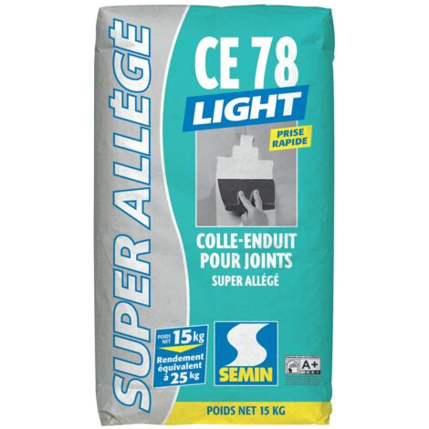 Enduit pour joint allégé Semin CE 78 Llight 2 heures - sac de 15 kg (1/5)