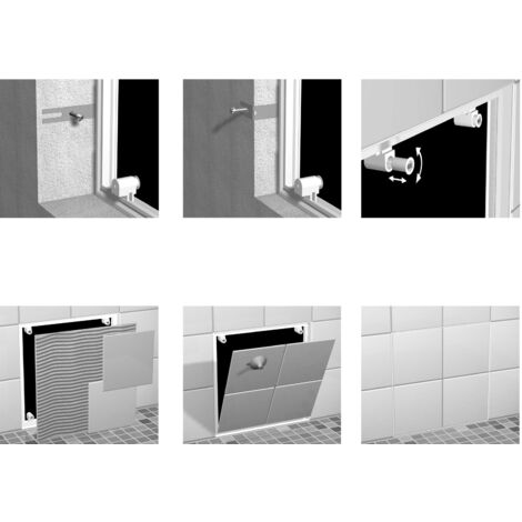 Trappe à carreler Semin spécial salle de bains 306 x 406 mm
