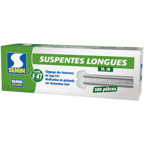 Suspentes Longues 170 mm F47 Semin - Boite de 100