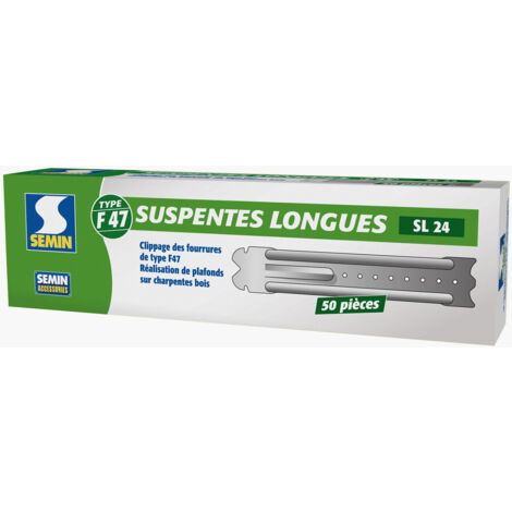 Suspentes Longues 240 mm F47 Semin - Boite de 50