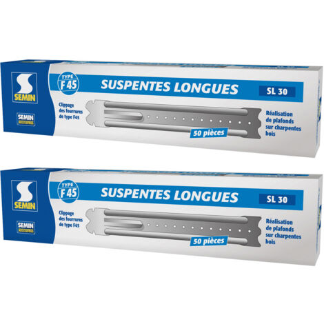 Suspentes Longues 300 mm F45 Semin - Boite de 50 (lot de 2)
