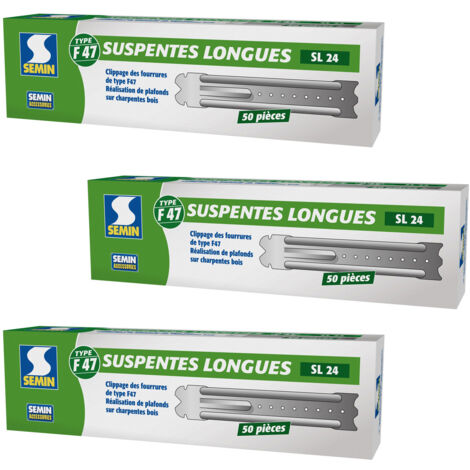 Suspentes Longues 240 mm F47 Semin - Boite de 50 (lot de 3)