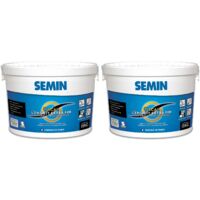 Enduit de Finition Extra Fin Semin Oscar, Prêt à l'Emploi, Intérieur/Extérieur, seau 15 kg, Lot de 2