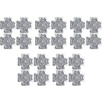 Lot de 5 Croix Solutions Semin - système permettant de fixer des éléments type trappe de visite, fenêtre, porte dans une ossatures métallique - intérieur - 20 Pièces
