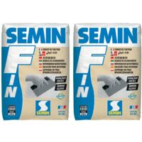 Enduit de Finition Semin F - Intérieur - Poude - Sac de 25 kg (lot de 2)