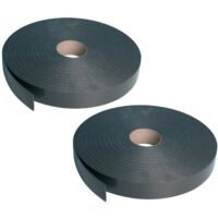 Semin – Ruban isolant acoustique 30 m x 45 mm – Isolation thermique et phonique – 2 rouleaux – Réaction feu B1