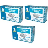 Bride de Fourrure Cavalier Pivot Semin - pour Plafond Suspendu - boite de 100 (lot de 3)