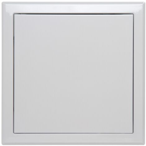 Semin – Trappe de visite 50 x 50 cm en tôle d'acier zinguée – Système d'ouverture 'poussez-lâchez' – Pour murs et plafonds en plaques de plâtre