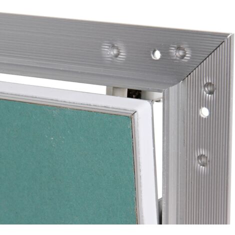 Trappe de visite alu hydro Semin - 300 mm x 300 mm x 12.5 mm - ouverture poussez/lâchez - pièces humides -accès aux gaines techniques et conduites - murs et plafonds