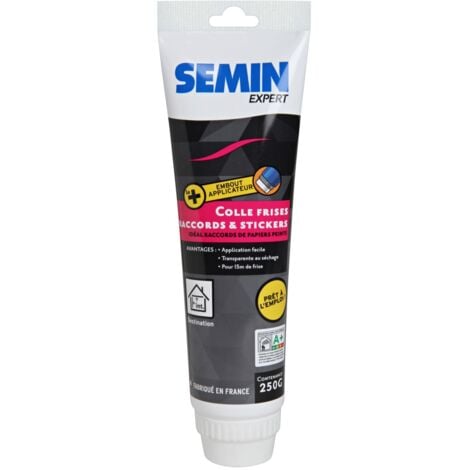 Colle pour stickers frises et raccords Semin - tube de 250 g