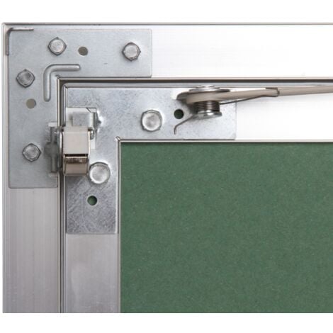 Trappe de visite alu hydro Semin - 500 mm x 500 mm x 12.5 mm - ouverture poussez/lâchez - pièces humides -accès aux gaines techniques et conduites - murs et plafonds