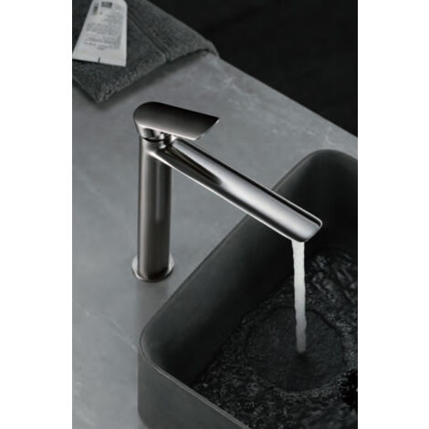 Robinet de lavabo à bec haut - Mitigeur de salle de bain - Robinet de lavabo haut Couleur Chrome
