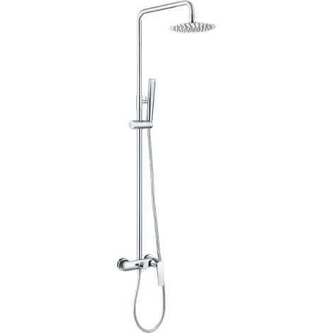 Asta doccia monocomando allungabile - Colonna doccia - Rubinetti bagno con doccetta e maniglia doccia Colore Cromo