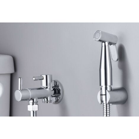 Asta doccia termostatica estensibile con soffione tondo extra piatto - Rubinetti bagno e doccia cromati