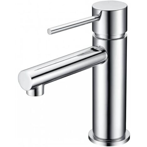 Rubinetto monocomando per lavabo Rubinetto per lavabo con maniglia fine Serie MILOS STICK Colore Cromo / Argento