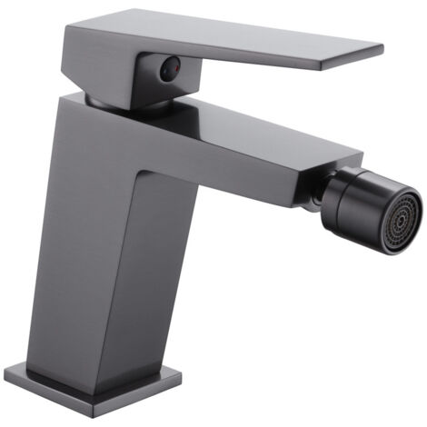 Mice - Rubinetto monocomando bidet - Miscelatore bagno WC - Rubinetteria bagno acqua calda/fredda - Color Black Gun Metal - BDAR025-2BGM