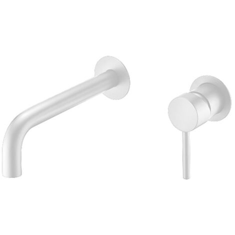 Rubinetto lavabo incasso - Miscelatore incasso - Rubinetti bagno per lavelli Bianco Opaco (1/3)