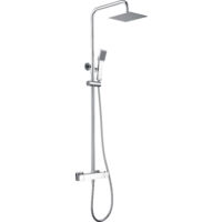 Set colonna doccia - Asta doccia termostatica estensibile in acciaio inox con doccetta e maniglia doccia in cromo