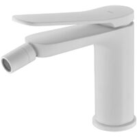 Mice - Rubinetto per bidet monocomando, rubinetto per WC, rubinetto igienico acqua calda/fredda bianco opaco - BDR031-2BL