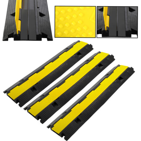 Rampe De Protection De Câble, Facile à Dérouler, Protecteur De Câble, Bosse De Vitesse De Trafic, Empêche Les Risques De Voyage Pour Le Bureau à Domicile Ou Les Paramètres Extérieurs, Pour Allée