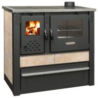 RUSTICO Cuisinière à bois A+ 10 KW Evacuation Gauche Ø150